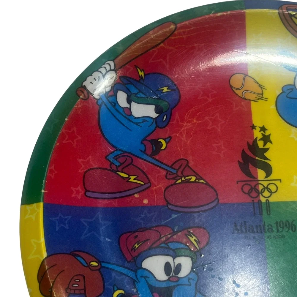 VTG Atlanta 1996 Olympic Izzy‎ Mascot Melamine Collectors Plate 8